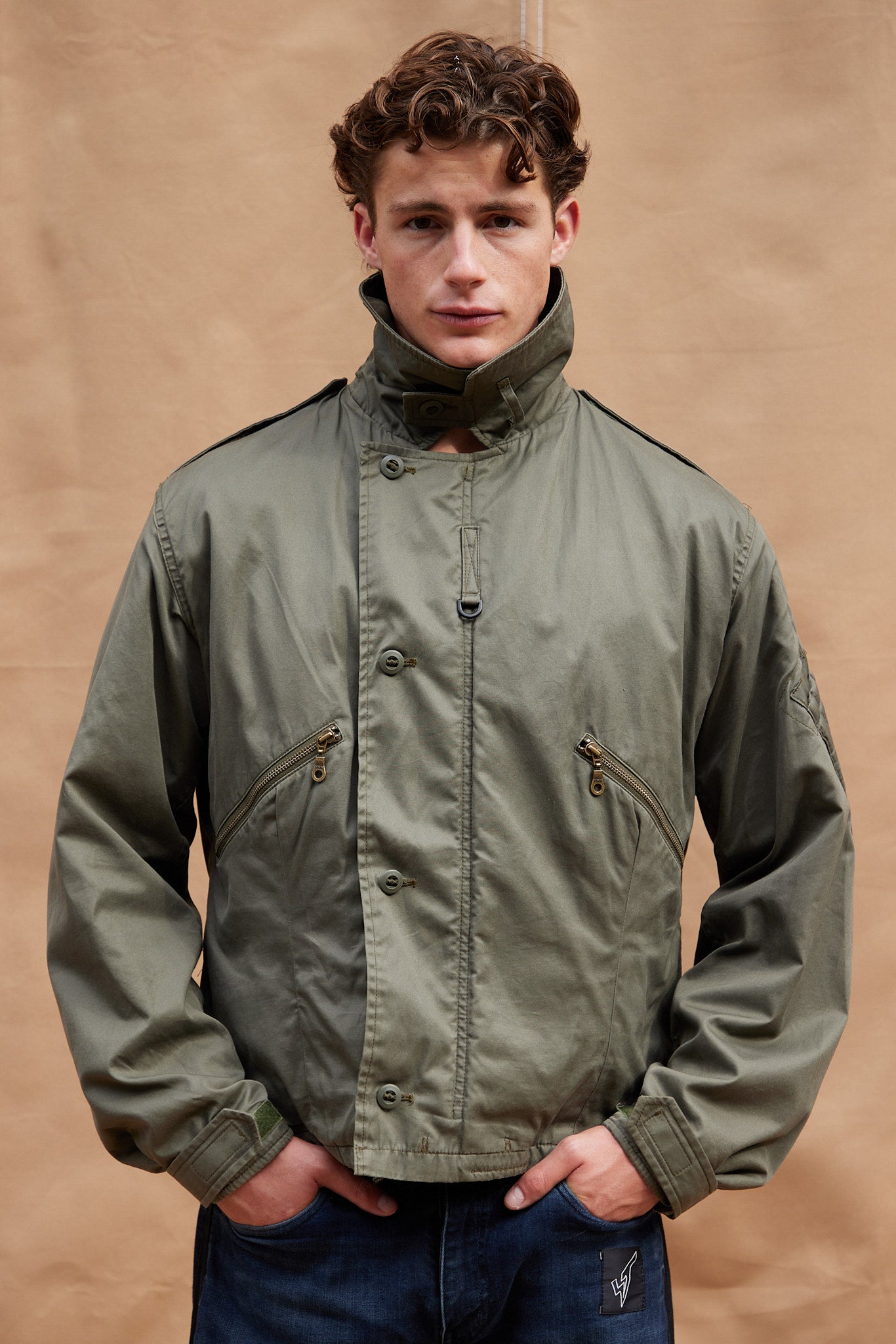 RAF MK3 High Neck Jacket in Khaki – STUART TREVOR