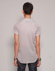 Men's Vintage Mesh Baseball Jersey in Light Grey | Stuart Trevor