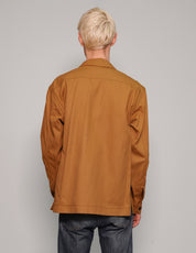 Cotton Workshirt In Mustard