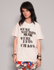 Women's Graphic T-Shirt with Sex Pistols Print in White | Stuart Trevor