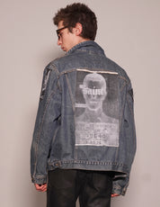 ST Patched Dark Denim Jacket | Stuart Trevor