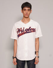 Men's Vintage Wrigley Baseball Jersey in White| Stuart Trevor