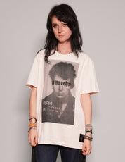 Women's Graphic T-Shirt with Sid Vicious Print in White | Stuart Trevor