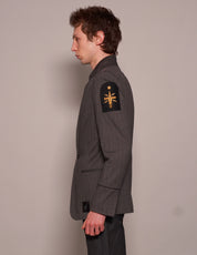 ST Striped Grey Wool Blazer | Stuart Trevor