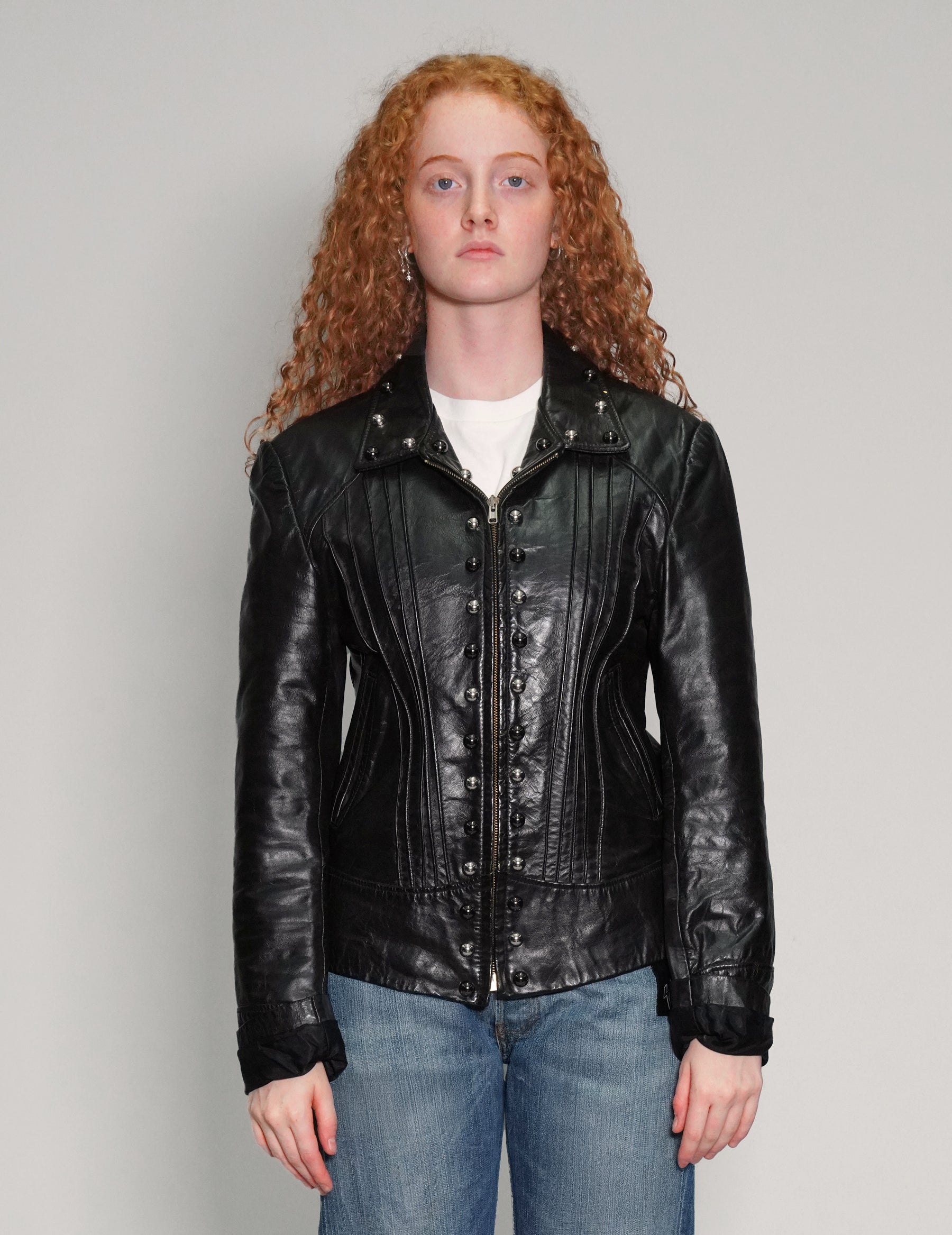 Leather Studded Jacket