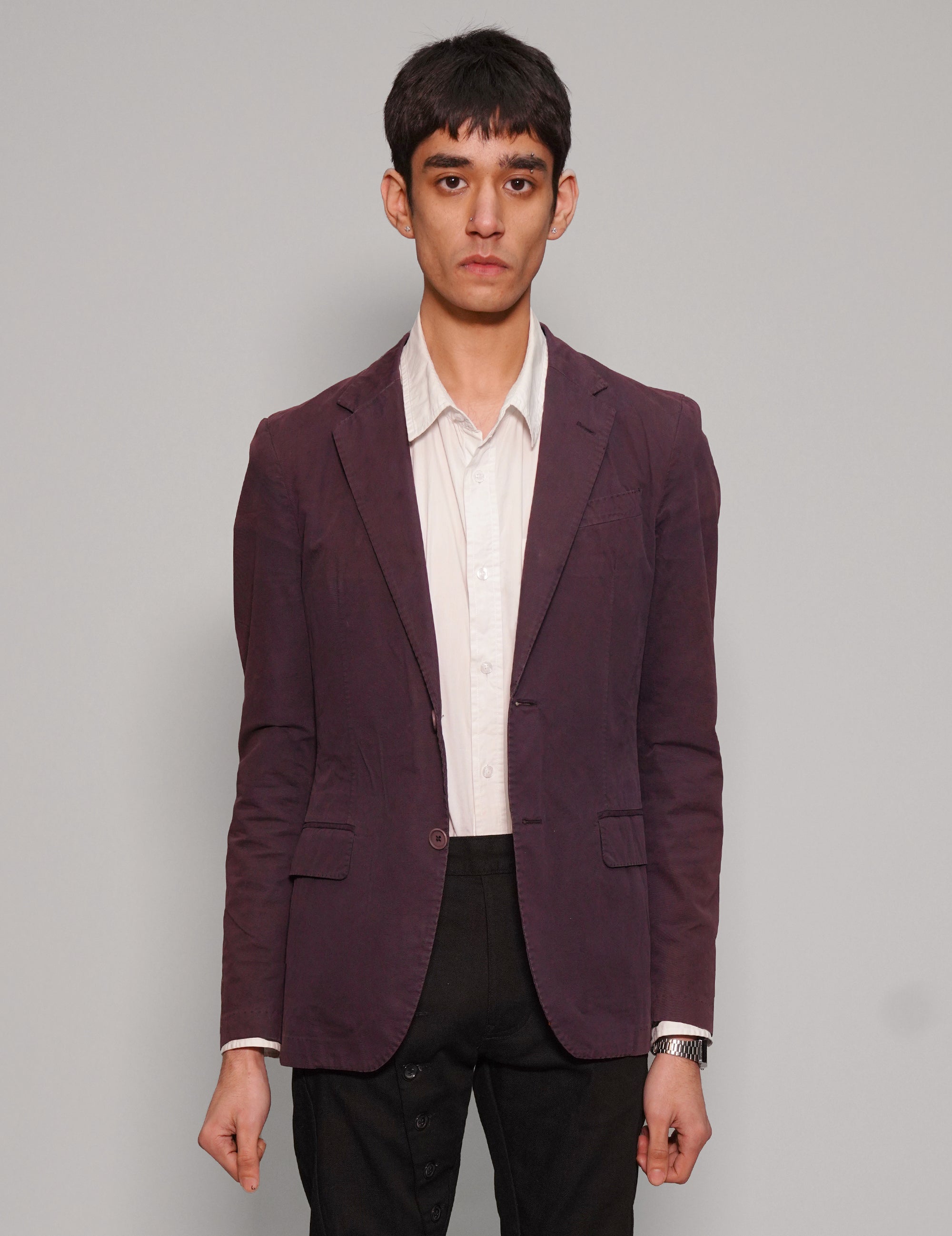 Men's Vintage Lanvin Blazer in Purple | Stuart Trevor