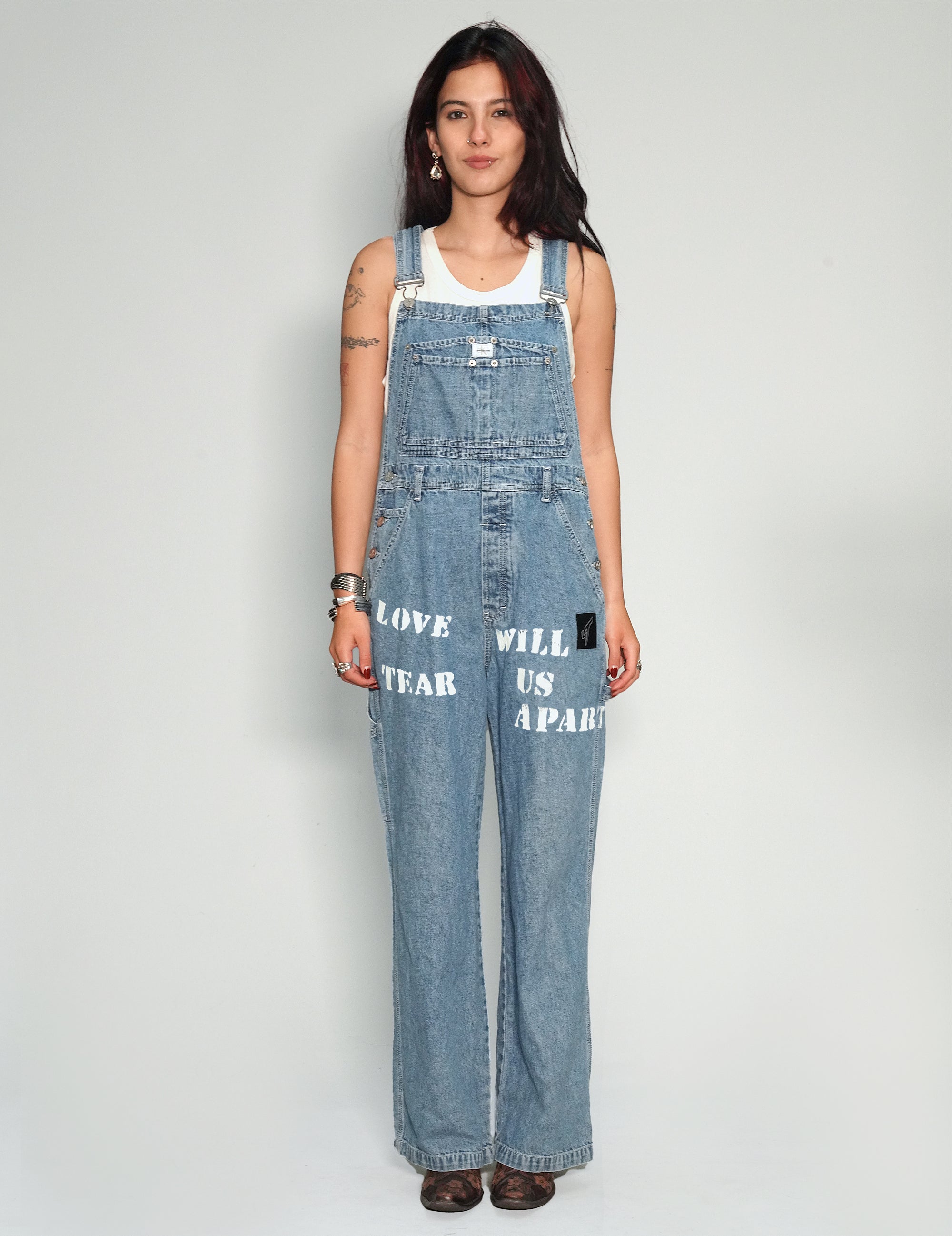 'Love Will Tear Us Apart' Dungarees