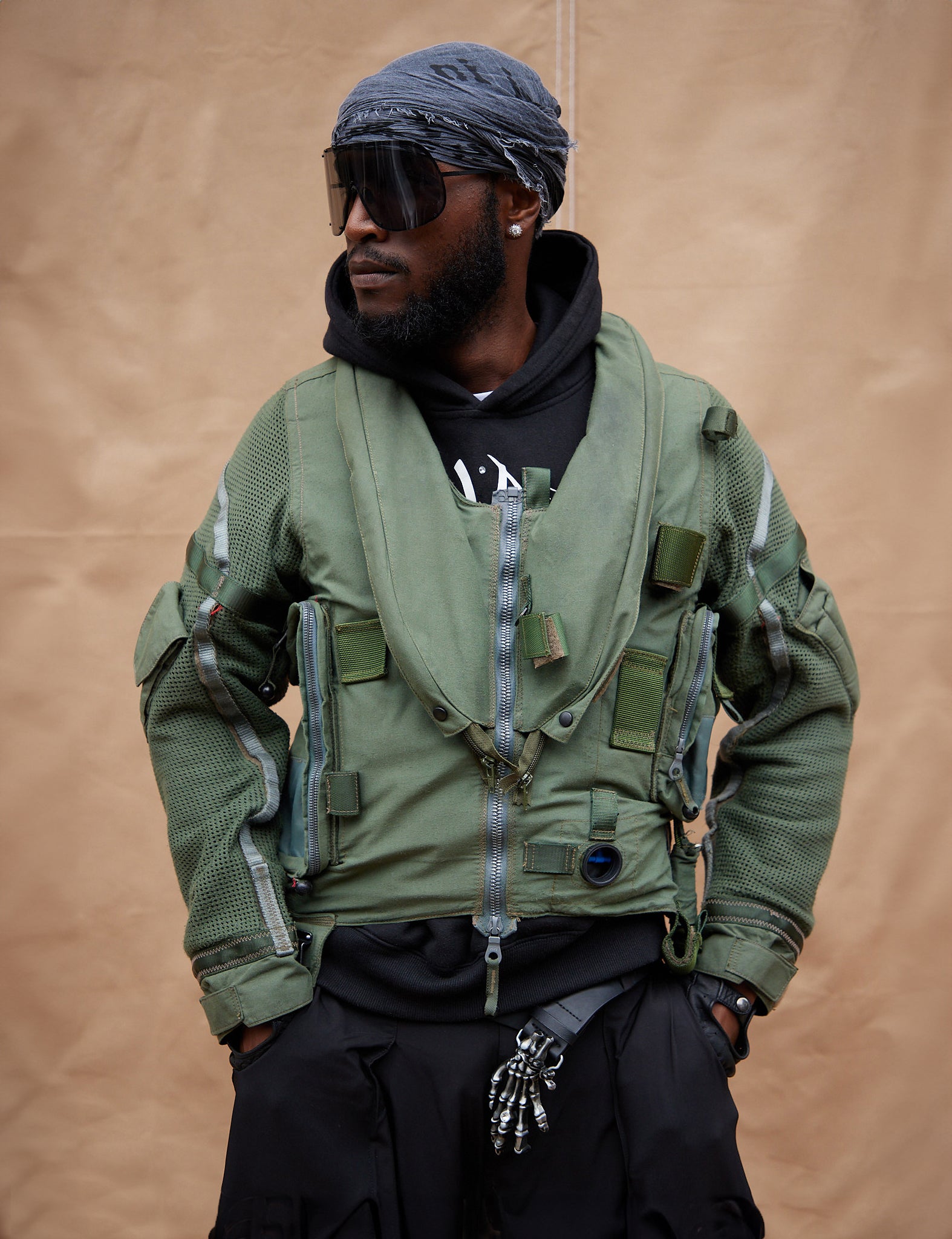 Blouson de vol Hurricane RAF kaki