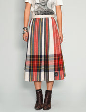 Long Tartan Skirt