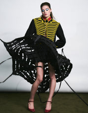 Parachute Skirt with Tassels - Black or White