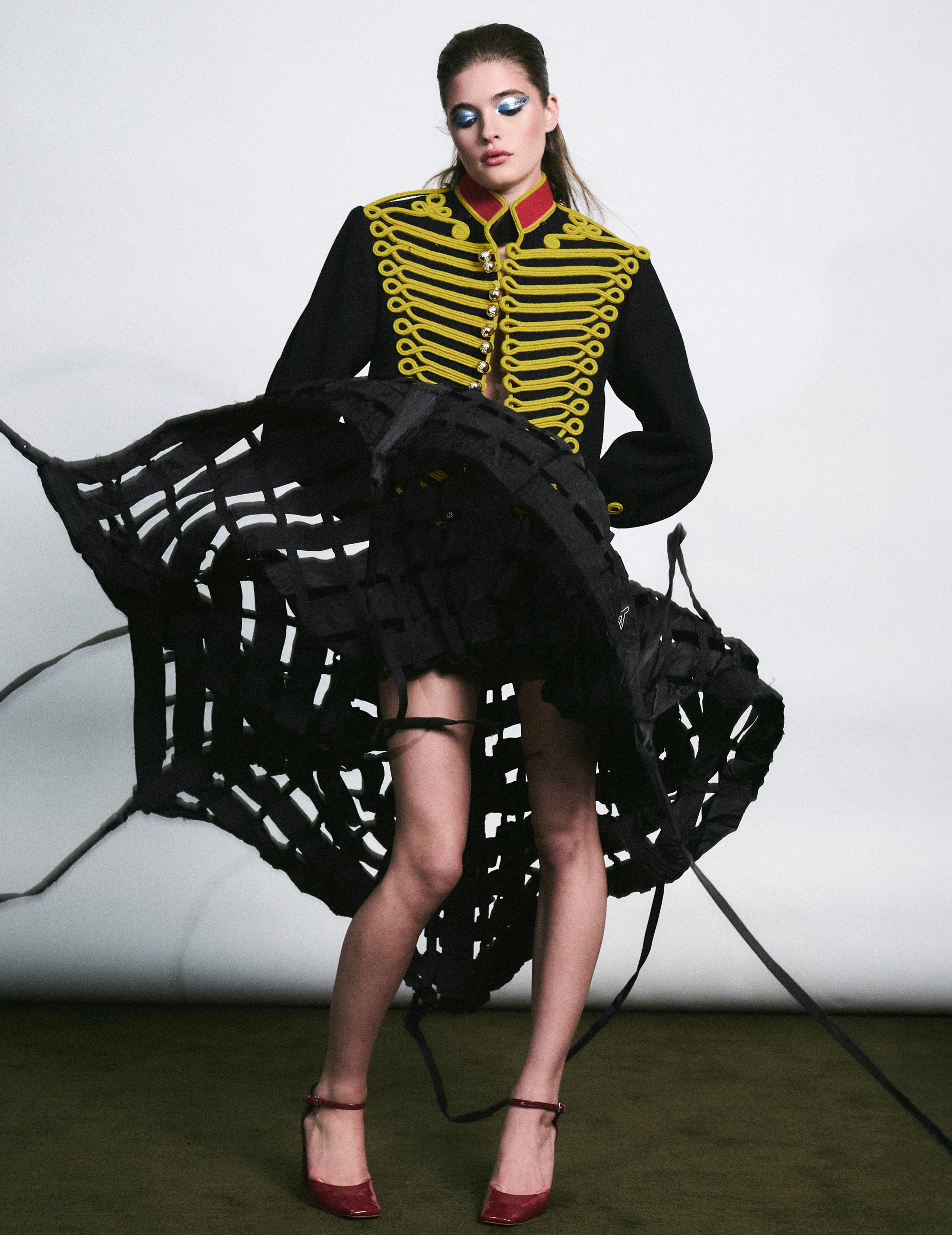 Parachute Skirt with Tassels - Black or White