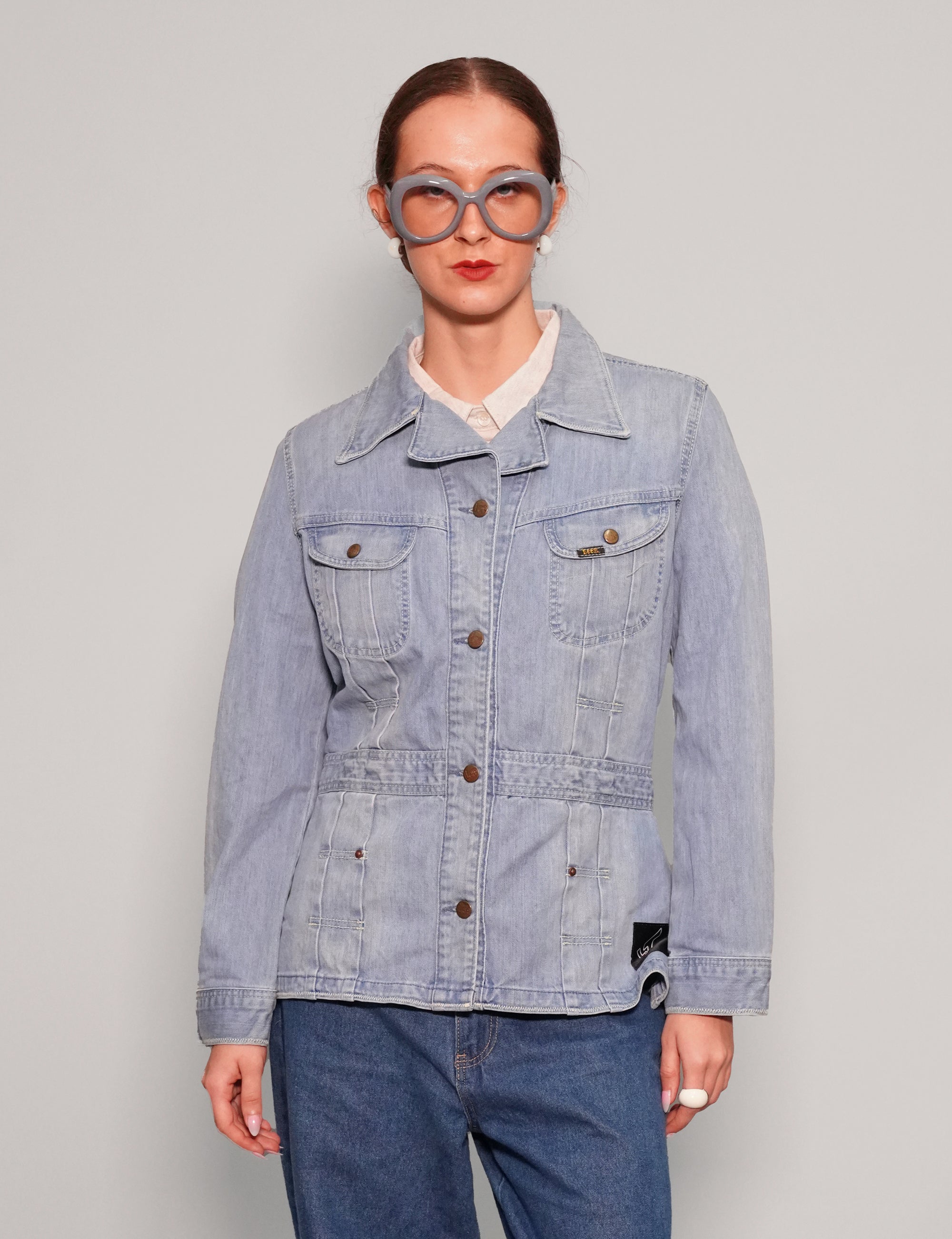Women's Vintage Light Blue Denim Jacket | Stuart Trevor