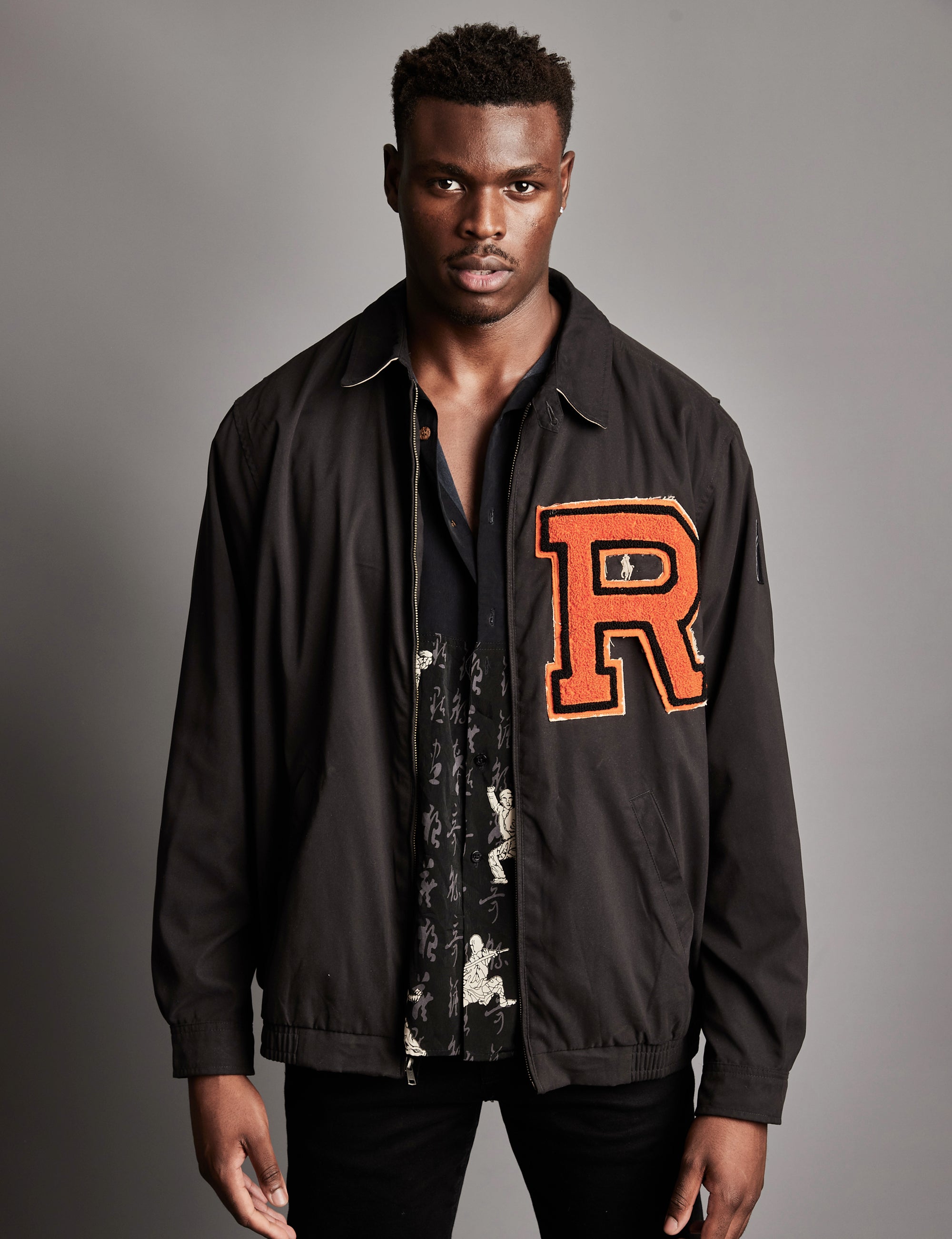 Orange vintage R Harrington