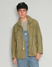 Men's Vintage Khaki Military Field Jacket | Stuart Trevor