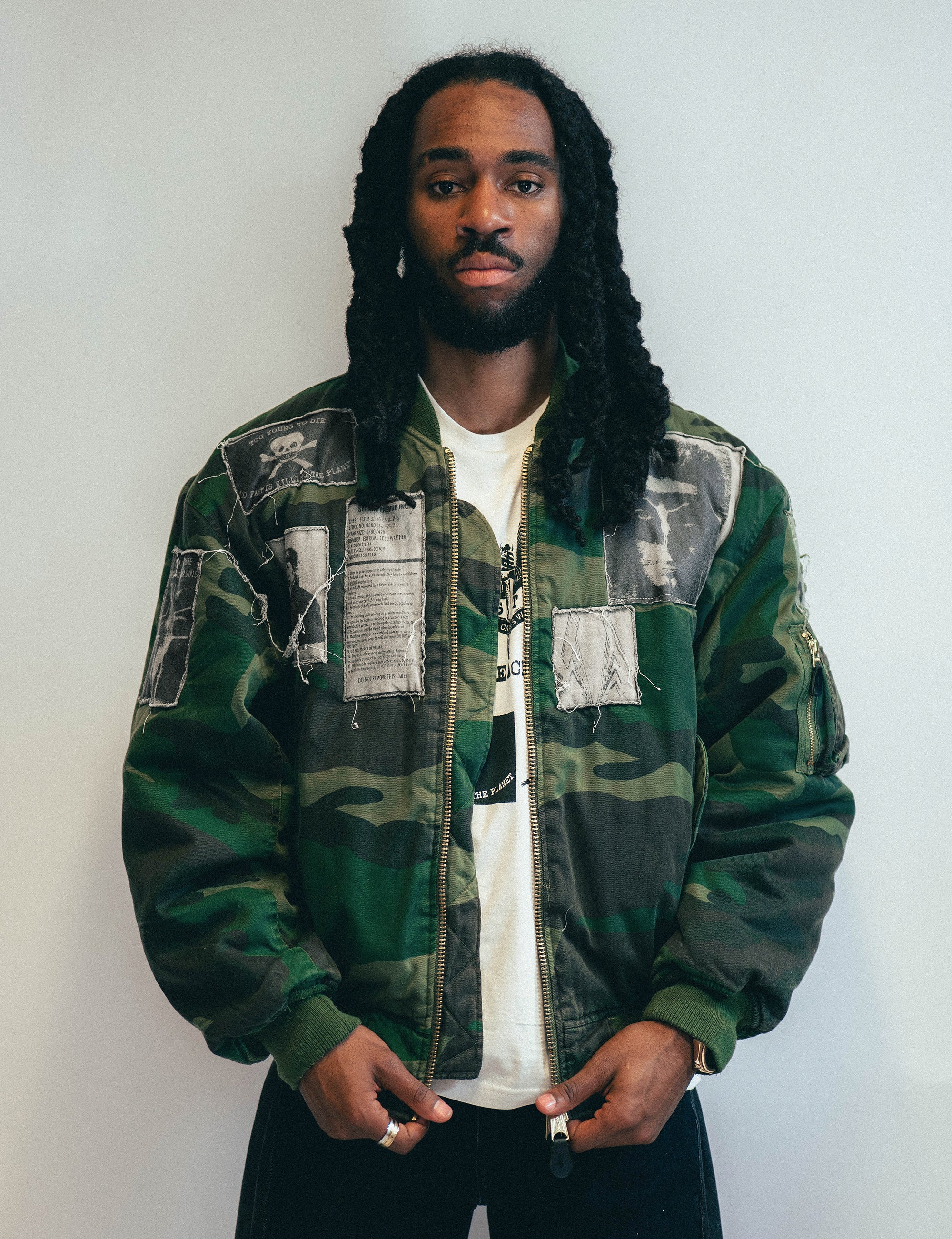 camouflage bomber jacket dark green camo jacket