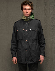 IMMORTAL Desert Parka Schwarz / Camo-Kombination