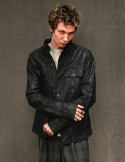 Immortal Leather Jacket in Black