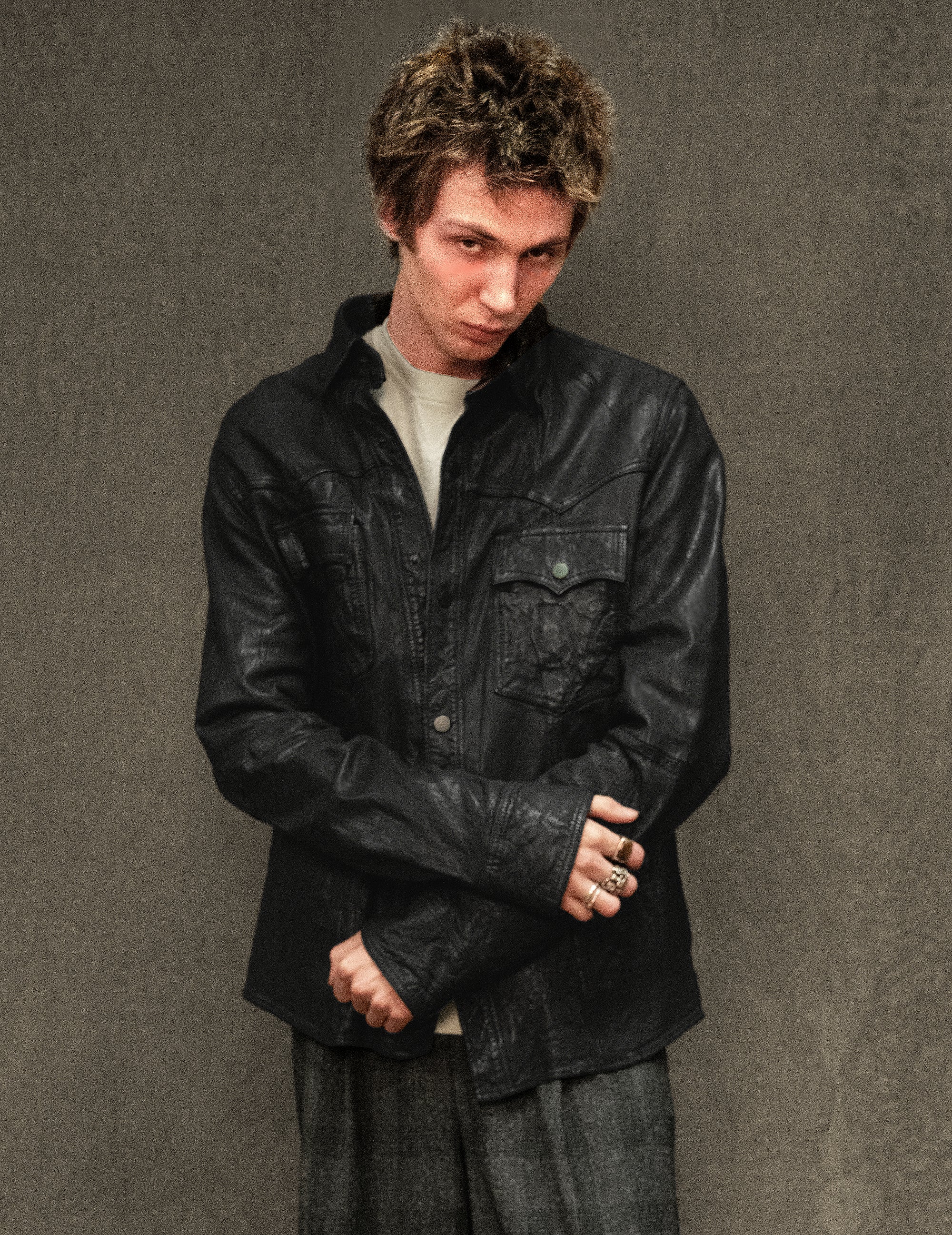 Immortal Leather Jacket in Black