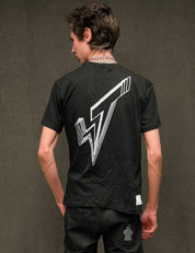 'The King' Portrait T-Shirt - Black