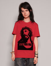 Women's Graphic T-Shirt with Guns N' Roses Print in Red | Stuart Trevor