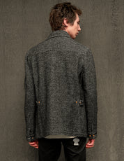 IMMORTAL Monaco Automantel – Tweed Anthrazit und Schwarz