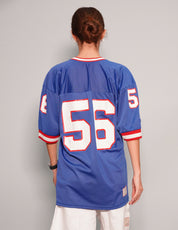 Women's Vintage Football Sports Jersey in Blue | Stuart Trevor