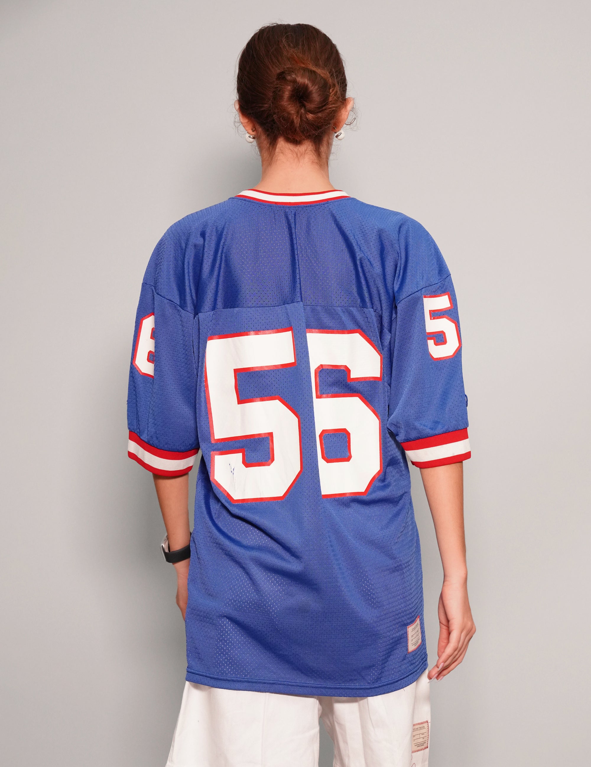 Women's Vintage Football Sports Jersey in Blue | Stuart Trevor