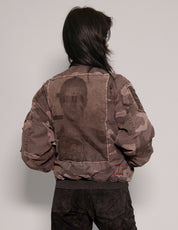 MA 1 Patched Bomber in Grey Camo