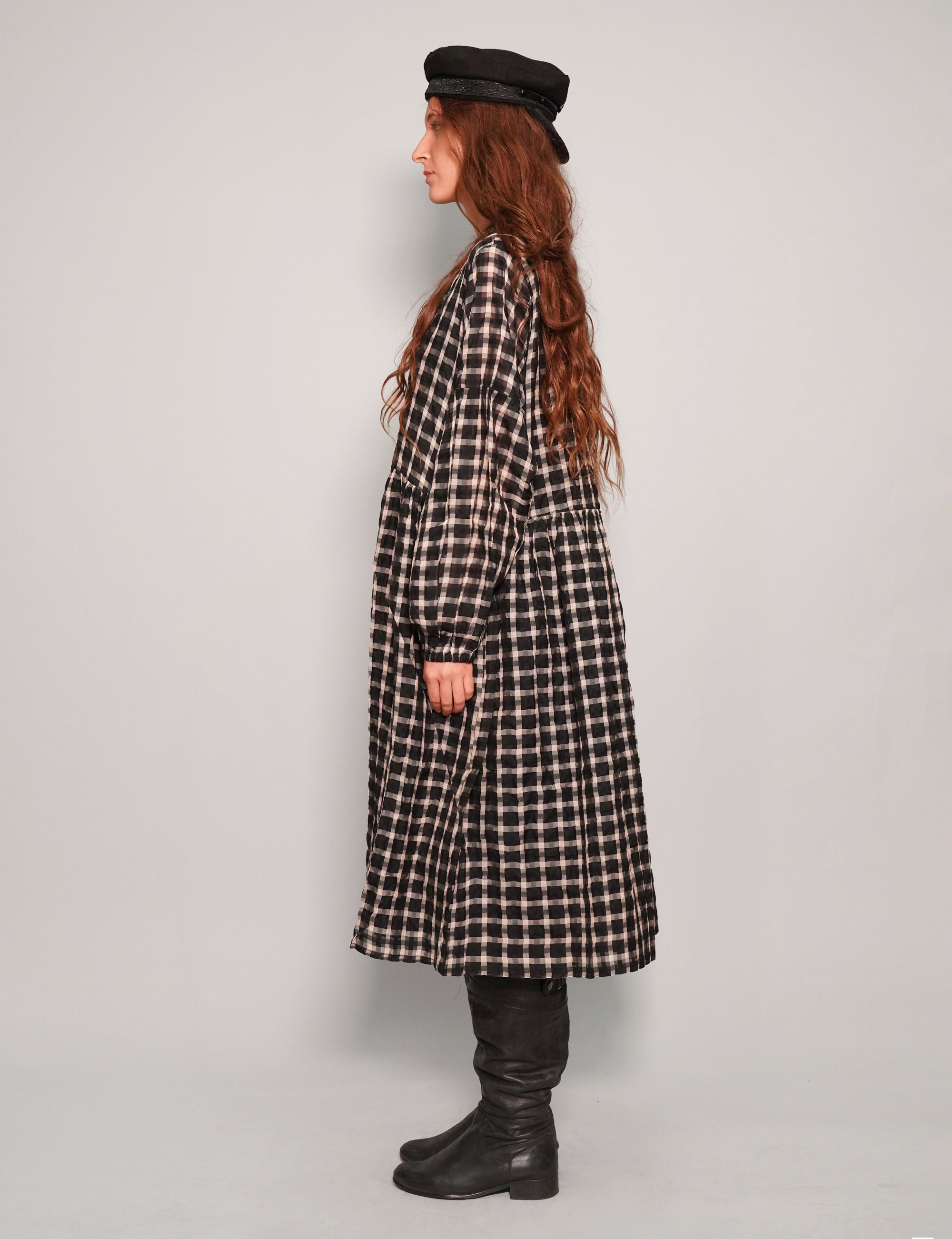 Women's Vintage Gingham Check Midi Dress | Stuart Trevor