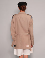 Women's Vintage Military RAF Blazer in Beige | Stuart Trevor