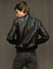 Blouson aviateur IMMORTAL Sebring - Sergé tissé chintz noir