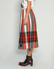 Long Tartan Skirt