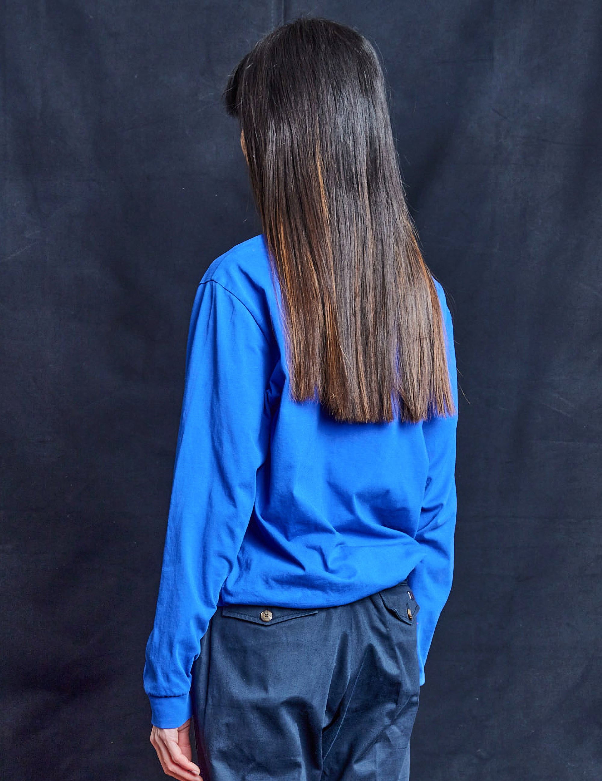 ST Aladdin Sane – Langärmliges Logo-T-Shirt in Blau