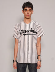 Men's Vintage Pinstripe Japanese Baseball Jersey | Stuart Trevor