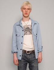 Cotton Workshirt in Baby Blue