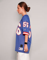 Women's Vintage Football Sports Jersey in Blue | Stuart Trevor