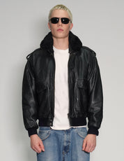 Nappa Leather Bomber Jacket