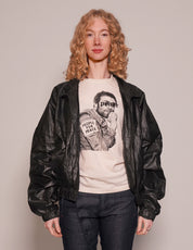 Women's Vintage Waterproof Bomber Jacket in Black | Stuart Trevor