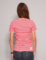 Women's Vintage Red Striped T-Shirt | Stuart Trevor