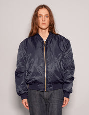 Women's MA-1 Bomber Jacket in Navy Blue | Stuart Trevor