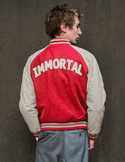 IMMORTAL Varsity Bomber Jacket - Red