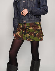 Women's Vintage Military Camo Mini Skirt | Stuart Trevor