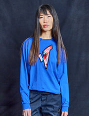 ST Aladdin Sane – Langärmliges Logo-T-Shirt in Blau