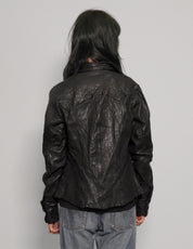 Women's Vintage Black Leather Jacket | Stuart Trevor