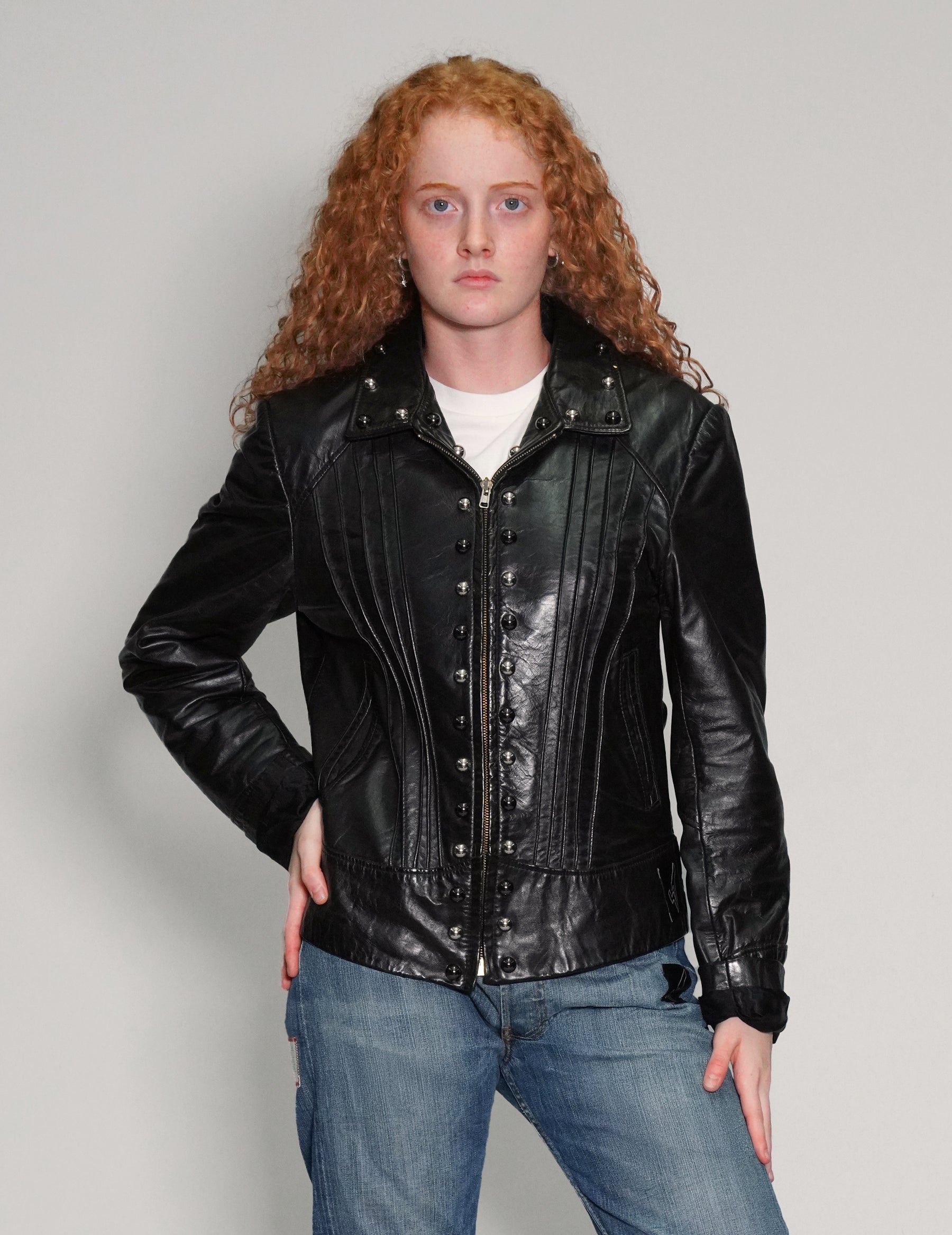 Leather Studded Jacket