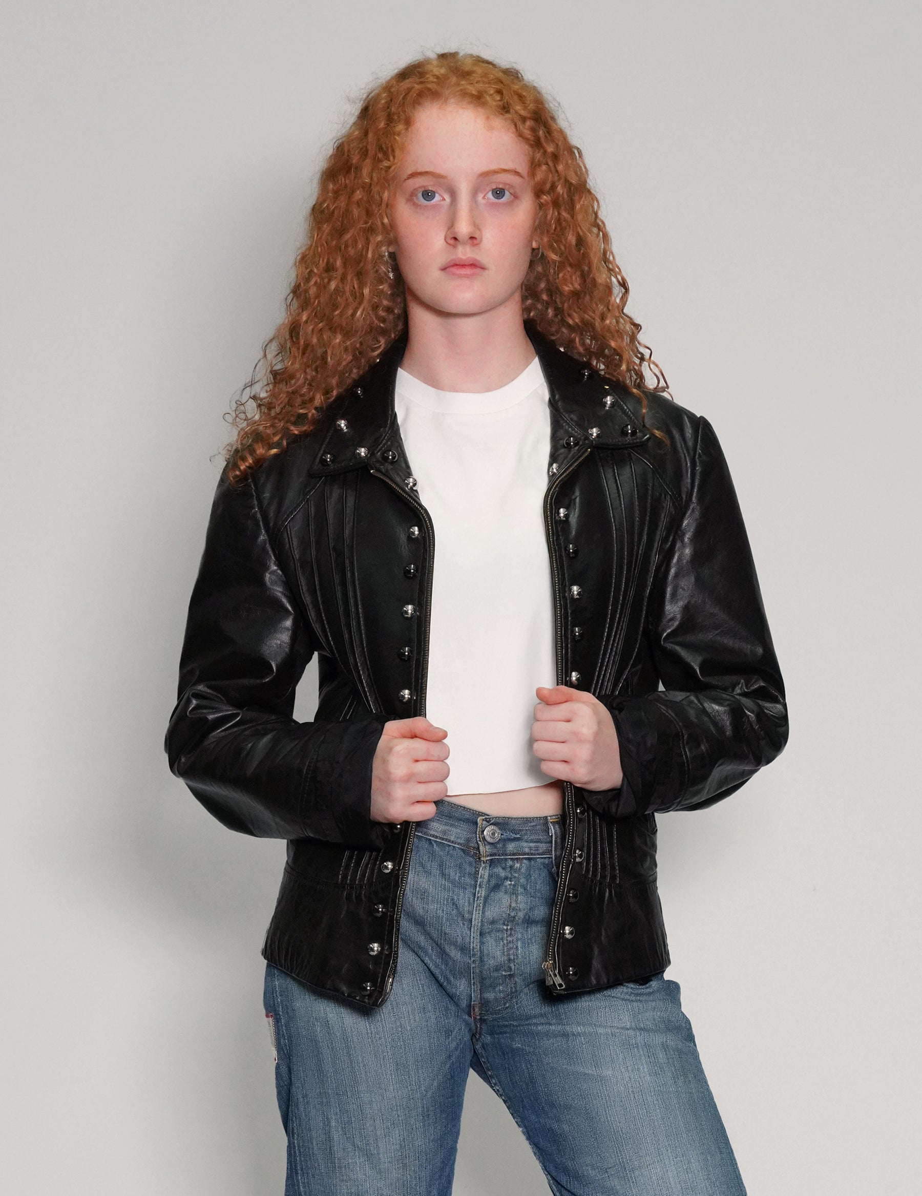 Leather Studded Jacket