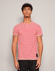 Men's Vintage Red Striped T-Shirt | Stuart Trevor