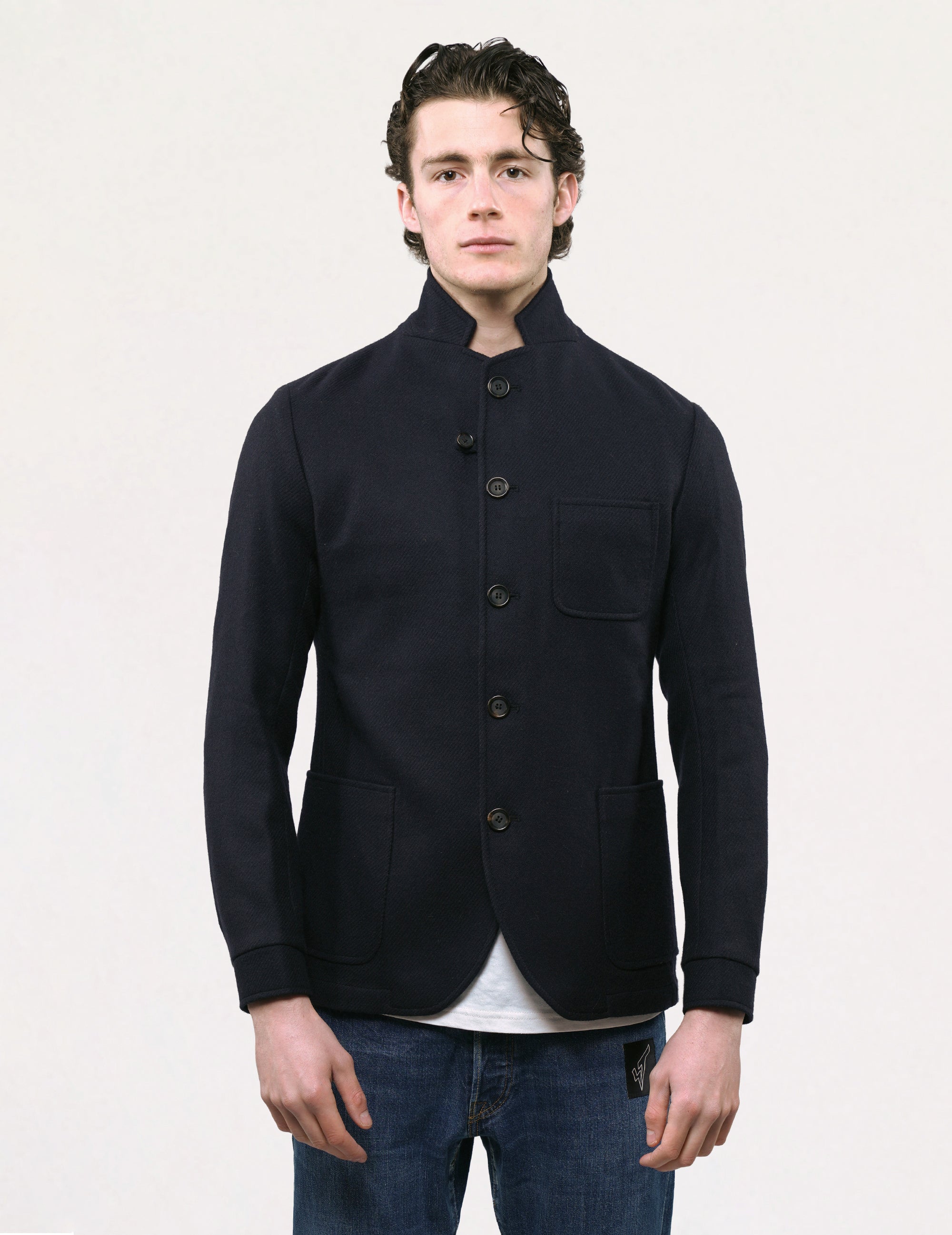 Vintage Oliver Spencer Wool Sports Blazer in Navy – Stuart Trevor