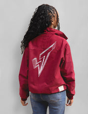 Classic Harrington Jacket in Burgundy