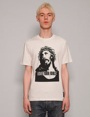 Men's Graphic T-Shirt with Guns N' Roses Print in White | Stuart Trevor